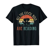 Ladda upp bild till gallerivisning, All the Cool Kids are Reading Book Vintage Reto Sunset T-Shirt 200459
