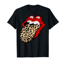 Ladda upp bild till gallerivisning, Red Lips, Leopard Tongue, iconic band  T-Shirt
