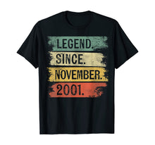 Ladda upp bild till gallerivisning, Legend Since November 2001 18 Year Old 18th Birthday Gifts T-Shirt 390886
