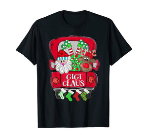 Funny shirts V-neck Tank top Hoodie sweatshirt usa uk au ca gifts for Gigi Claus Truck Christmas Santa Reindeer Pajama Gifts T-Shirt 637932