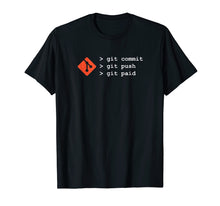 Ladda upp bild till gallerivisning, Funny shirts V-neck Tank top Hoodie sweatshirt usa uk au ca gifts for Git TShirt - Commit Push Paid Funny Coding Programming Shirt 278988
