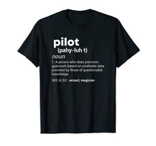Ladda upp bild till gallerivisning, Funny shirts V-neck Tank top Hoodie sweatshirt usa uk au ca gifts for Funny Pilot Definition Tshirt Airplane Jet Aviation T Shirt 1921219
