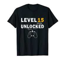 Ladda upp bild till gallerivisning, Funny shirts V-neck Tank top Hoodie sweatshirt usa uk au ca gifts for Level 15 Unlocked Birhday Gift TShirt Celebrate 15th Wedding 3485817
