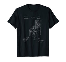 Ladda upp bild till gallerivisning, Vintage Pinball Machine Patent Game Flipper Tshirt
