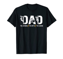 Ladda upp bild till gallerivisning, Funny shirts V-neck Tank top Hoodie sweatshirt usa uk au ca gifts for Dad The Lineman The Myth The Legend T-Shirt Men&#39;s Gifts 1540788

