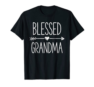 Blessed Grandma T Shirt Grandmother Mother Moms Women Gifts