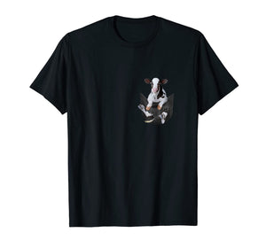 Cow Inside Pocket Funny T-Shirts Lover Dog Cute Gifts Tee 688705