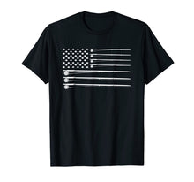 Ladda upp bild till gallerivisning, Fly Rod Fishing American Flag T-Shirt 132788
