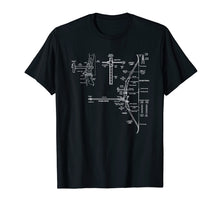 Ladda upp bild till gallerivisning, Funny shirts V-neck Tank top Hoodie sweatshirt usa uk au ca gifts for Cool Archery Tees - Bow Design Blueprint T-Shirt 2241532

