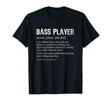 Ladda upp bild till gallerivisning, Funny shirts V-neck Tank top Hoodie sweatshirt usa uk au ca gifts for Bass Player Definition T-Shirt Bassist Gift for Musicians 1347970

