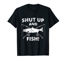 Ladda upp bild till gallerivisning, Funny shirts V-neck Tank top Hoodie sweatshirt usa uk au ca gifts for Shut Up And Fish Shirt | Funny Fishing Shirt | Fishing Gift 2520247
