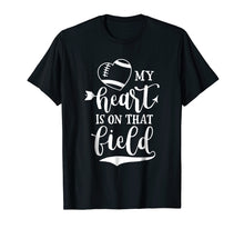 Ladda upp bild till gallerivisning, Funny shirts V-neck Tank top Hoodie sweatshirt usa uk au ca gifts for My Heart Is On that Field Football T-Shirt Mom and Dad Gift 1598287
