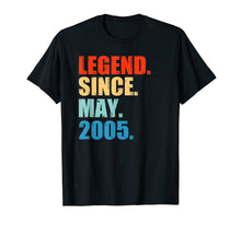 Ladda upp bild till gallerivisning, Funny shirts V-neck Tank top Hoodie sweatshirt usa uk au ca gifts for Legend Since May 2005 14th Birthday Gift 14 Years Old Shirt 130785
