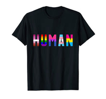 Ladda upp bild till gallerivisning, HUMAN Flag LGBT Gay Pride Month Transgender T Shirt Support 32516
