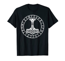 Ladda upp bild till gallerivisning, Funny shirts V-neck Tank top Hoodie sweatshirt usa uk au ca gifts for Thor Hammer Mjolnir in Circle of Norse Runes T-Shirt 1026838
