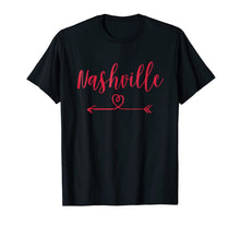 Ladda upp bild till gallerivisning, Nashville Love Heart T-Shirt Handwriting Style 993264
