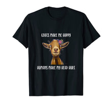 Ladda upp bild till gallerivisning, Funny shirts V-neck Tank top Hoodie sweatshirt usa uk au ca gifts for Goats Make me Happy Shirt, Goat Lover T-Shirt 642860
