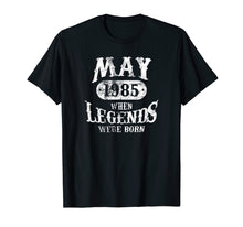 Ladda upp bild till gallerivisning, Funny shirts V-neck Tank top Hoodie sweatshirt usa uk au ca gifts for May 1985 Birthday T-Shirt 34th Birthday The Living Legend 2486970
