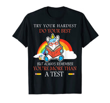 Ladda upp bild till gallerivisning, Funny shirts V-neck Tank top Hoodie sweatshirt usa uk au ca gifts for Try Your Hardest Funny Unicorn Reading Teacher Gifts Shirt 1968231
