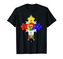 Ladda upp bild till gallerivisning, Rose Cross T Shirt 858784
