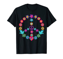 Ladda upp bild till gallerivisning, Funny shirts V-neck Tank top Hoodie sweatshirt usa uk au ca gifts for Peace Sign T-Shirt 60s 70s Flowers Dove Hippie Shirt Gift 3276109
