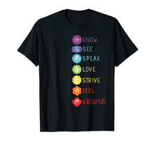 Ladda upp bild till gallerivisning, 7 Seven Chakras Yoga T Shirt
