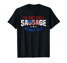 Ladda upp bild till gallerivisning, You Can't Spell Sausage Without USA Funny Shirt 220162

