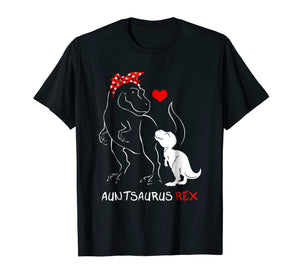Auntsaurus Rex T-Shirt Funny Auntie Dinosaur Gifts Tshirt