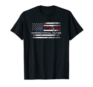 Funny shirts V-neck Tank top Hoodie sweatshirt usa uk au ca gifts for Correctional Nurse Tee Shirt - US American Flag Gifts 1481404