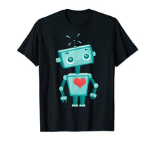 Ladda upp bild till gallerivisning, Robot Heart Valentine's Day Gift Shirt For Kids Girls 834635
