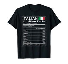 Ladda upp bild till gallerivisning, Funny shirts V-neck Tank top Hoodie sweatshirt usa uk au ca gifts for Italian Nutrition Facts T Shirt 1805293
