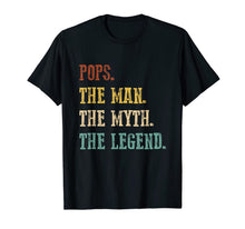 Ladda upp bild till gallerivisning, Mens Mens Pops The Man The Myth The Legend Shirt Father's Day 22941
