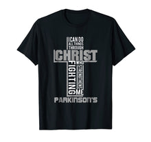 Ladda upp bild till gallerivisning, Funny shirts V-neck Tank top Hoodie sweatshirt usa uk au ca gifts for With Christ Fighting Parkinson's Warrior Awareness shirt 2143259
