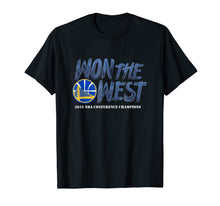 Ladda upp bild till gallerivisning, Warriors Won The West T-Shirt Oakland Basketball Fans Shirt 78340
