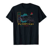 Ladda upp bild till gallerivisning, Playstation Checker Neon 90'S T-Shirt
