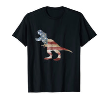 Ladda upp bild till gallerivisning, Dino USA American Flag T-Shirt 4th Of July Gift 94645
