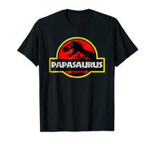Ladda upp bild till gallerivisning, Funny shirts V-neck Tank top Hoodie sweatshirt usa uk au ca gifts for Mens Papasaurus Rex Shirt, Funny Cute Dinosaur Father's Day 1146834
