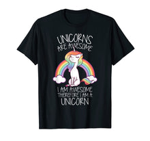 Ladda upp bild till gallerivisning, Funny shirts V-neck Tank top Hoodie sweatshirt usa uk au ca gifts for Unicorns Are Awesome Therefore I Am A Unicorn Funny T Shirt 240072
