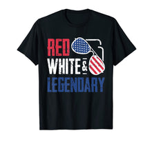 Ladda upp bild till gallerivisning, Red White Legendary American Sunglasses 4th of July Shirt 1012338
