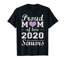 Ladda upp bild till gallerivisning, Funny shirts V-neck Tank top Hoodie sweatshirt usa uk au ca gifts for Proud mom of two 2020 senior graduate graduation tshirt 1422798
