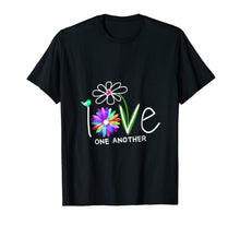 Ladda upp bild till gallerivisning, Hippie Daisy Flower Bird Love One Another T-Shirt 426715
