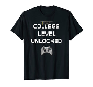 Funny shirts V-neck Tank top Hoodie sweatshirt usa uk au ca gifts for 2019 High School Graduation Gifts College Level Unlocked Tee 2601855