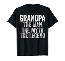 Ladda upp bild till gallerivisning, Mens Grandpa The Man The Myth The Legend T-Shirt 256871
