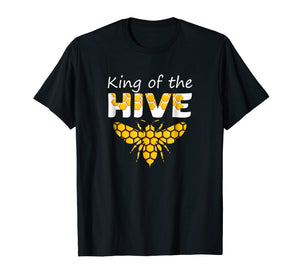 Beekeeping King Of The Hive Tshirt Beekeeper Bee Funny Gifts
