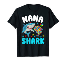 Ladda upp bild till gallerivisning, Funny shirts V-neck Tank top Hoodie sweatshirt usa uk au ca gifts for Nana Shark Autism Awareness T-shirt For Grandma Nanny 1999697
