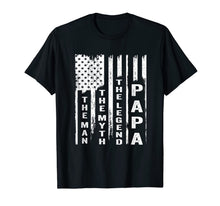 Ladda upp bild till gallerivisning, The Man The Myth The Legend Grandpa Shirt US Flag 88362
