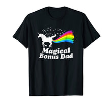Ladda upp bild till gallerivisning, Magical Bonus Dad Unicorn Farting Rainbow T Shirt -Funny Tee 124804
