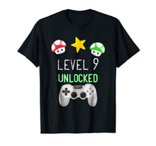 Ladda upp bild till gallerivisning, Level 9 Unlocked Gamer Shirt, Nine year old Birthday T-Shirt 520776
