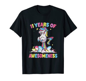 Funny shirts V-neck Tank top Hoodie sweatshirt usa uk au ca gifts for 11th Birthday Girl Unicorn Shirt Gifts Age 11 Niece Daughter 449114