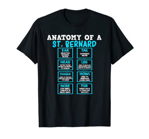 Funny shirts V-neck Tank top Hoodie sweatshirt usa uk au ca gifts for Anatomy of a Saint Bernard Gifts for Dog Mom Dad 3178007